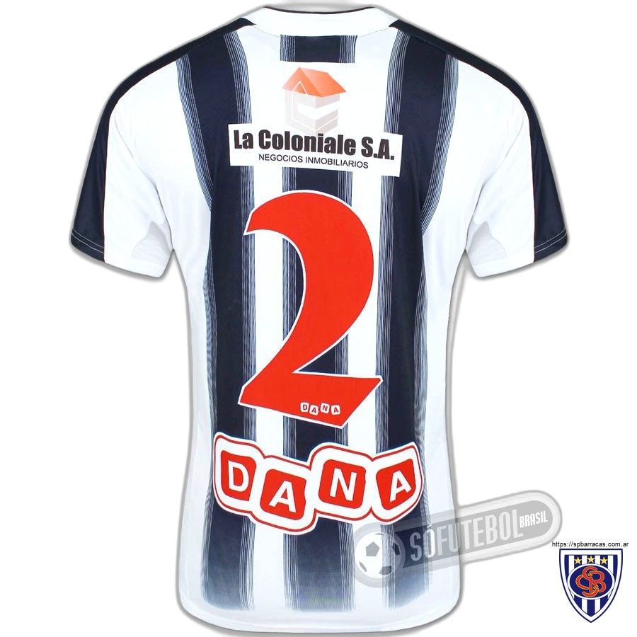 Camiseta titular cuando Sportivo Barracas fue gerenciado.